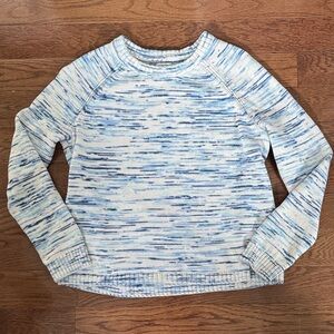 J Crew white & blue sweater - XS